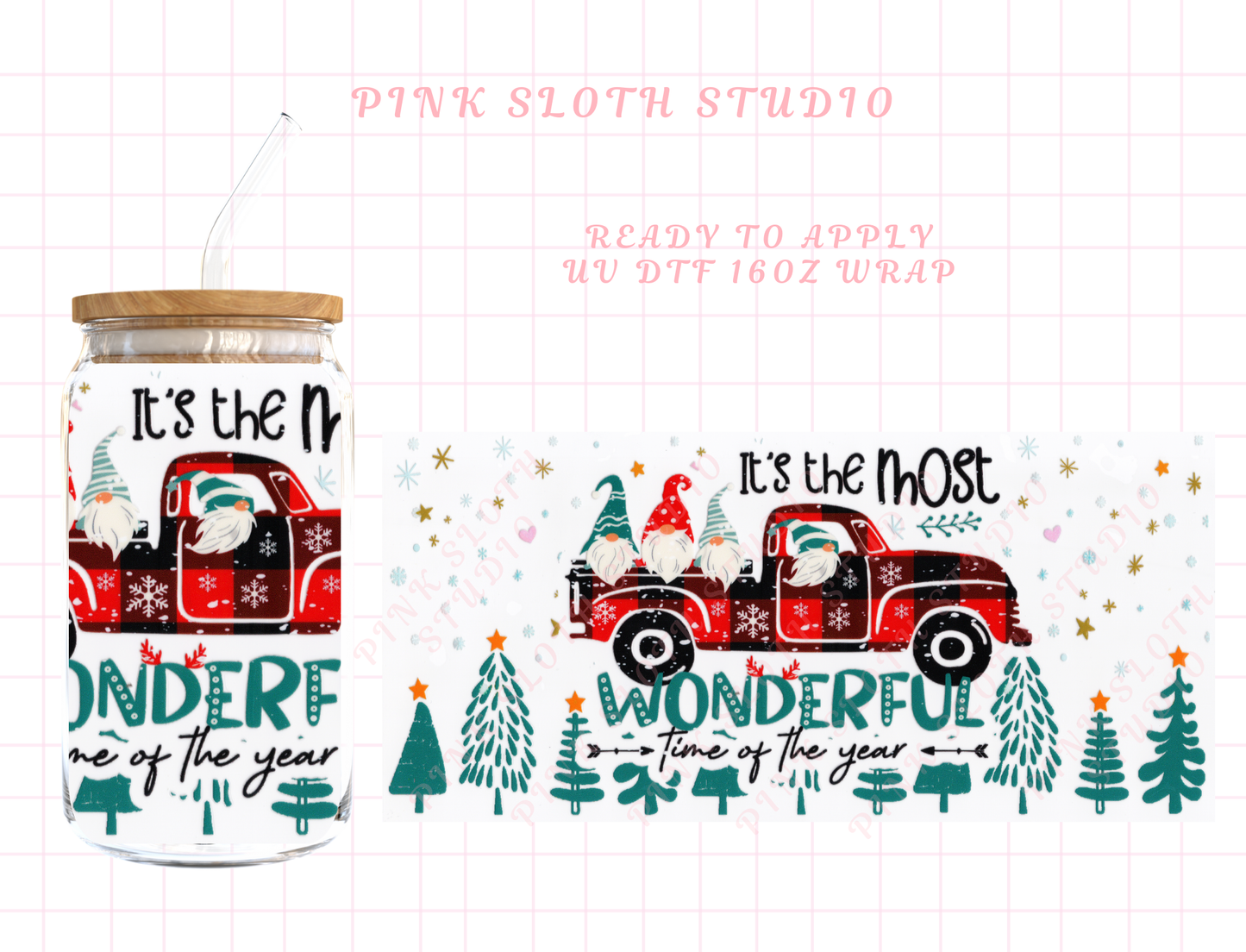 Christmas Red Truck #782