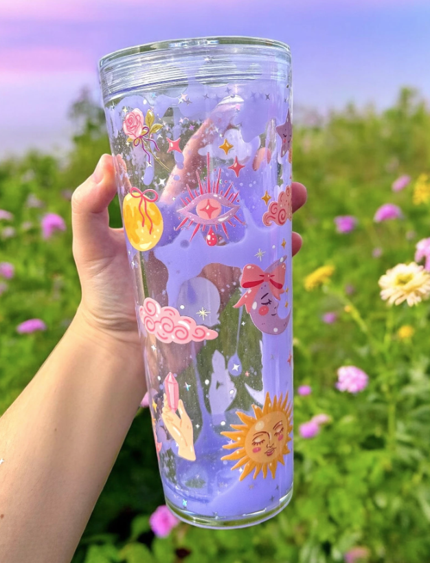 Customize 24 oz Lava Snowglobe Tumbler