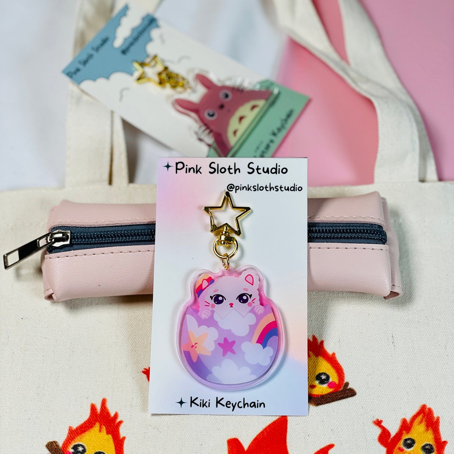 Kawaii Acrylic Keychain/Kiki/Rainbow Kitty/cat keychain /Double-Sided Kawaii Acrylic Charm | 2.5”