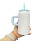 5 cups bundle 16oz Stainless Steel Tumbler with Colorful Lid & Plastic Straw Reusable Cup Portable Drinkware