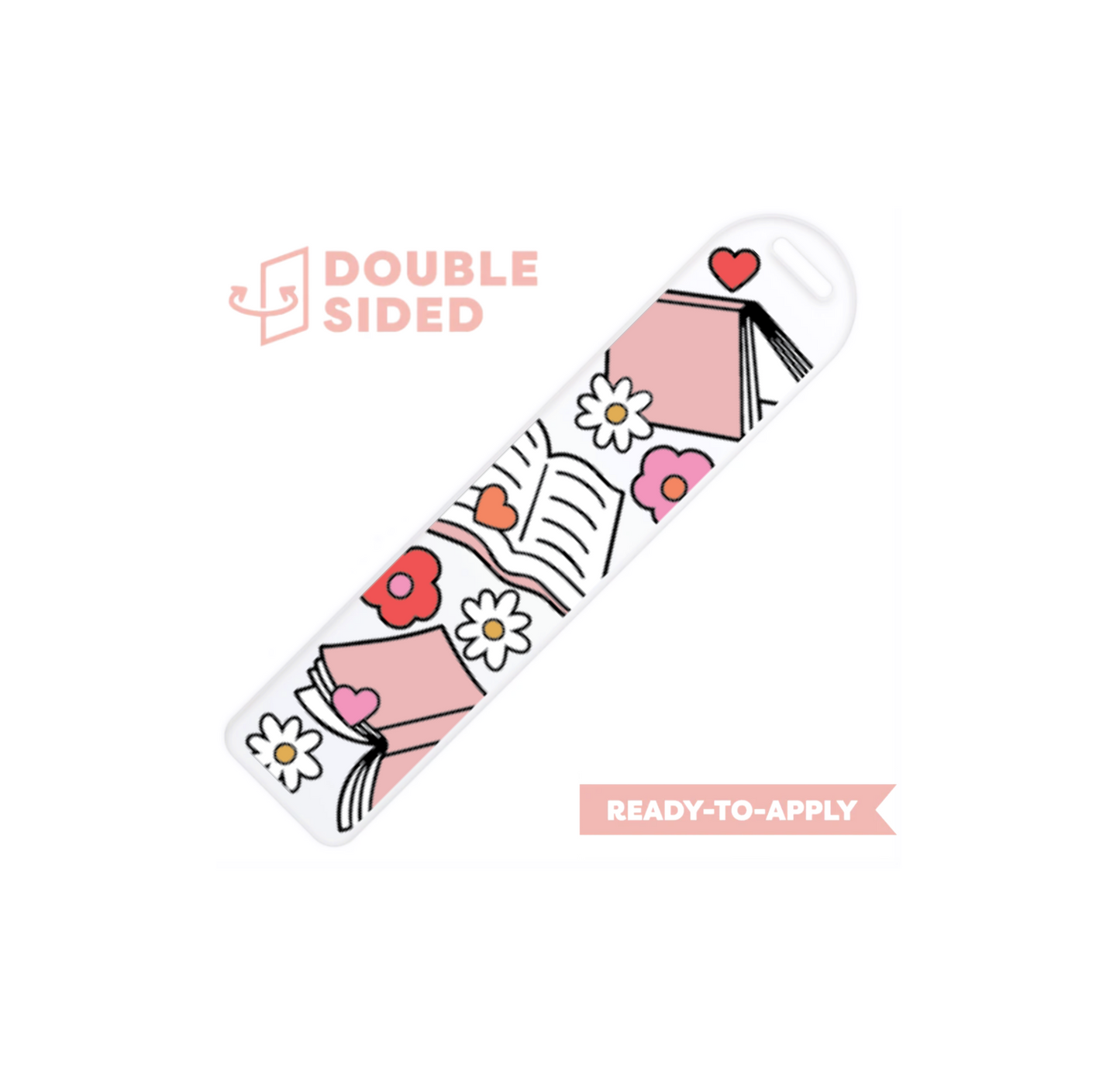 [ Double Sided ] Bookmark UV DTF Decal | Girly Book