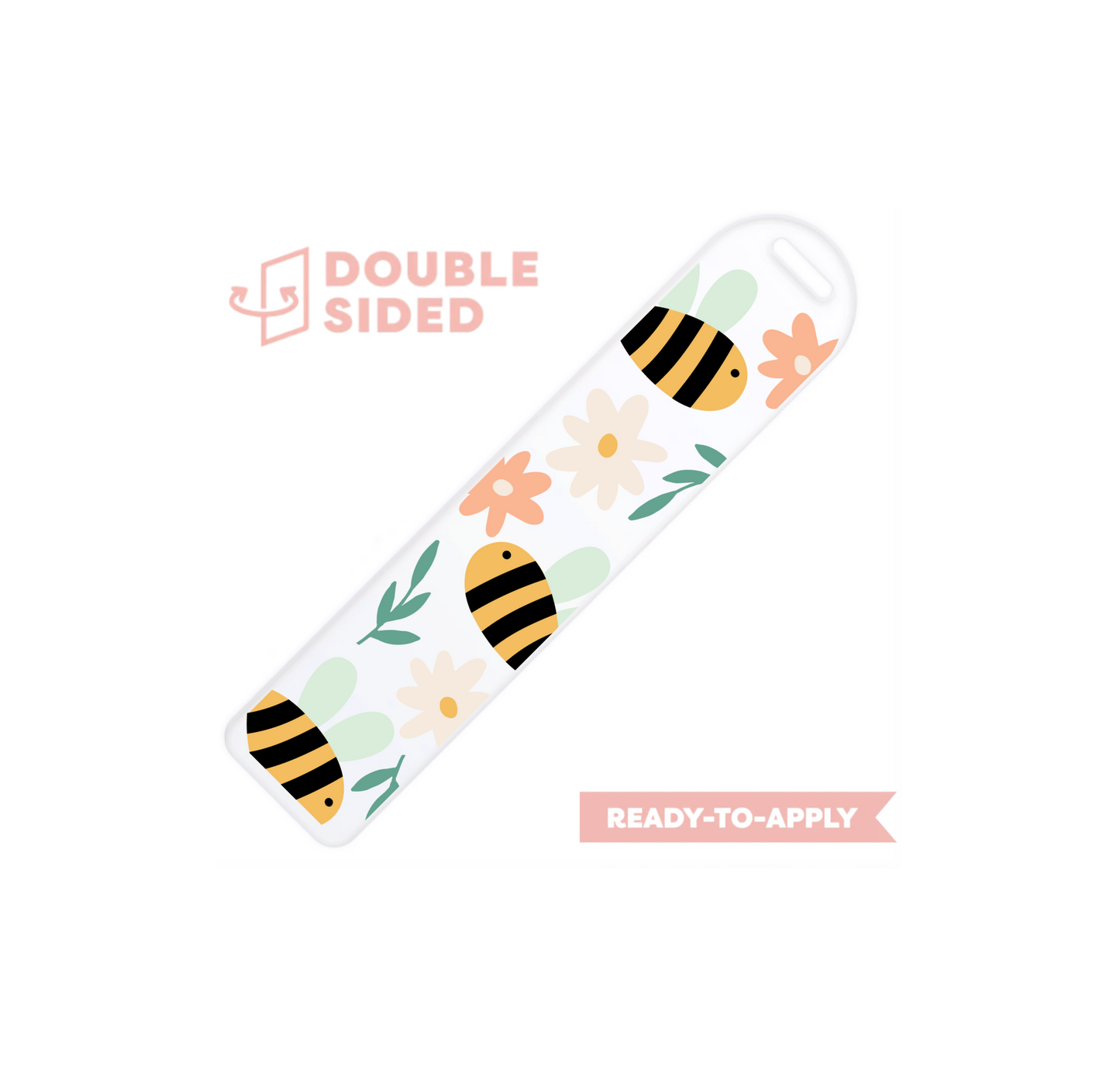 [ Double Sided ] Bookmark UV DTF Decal | Bee