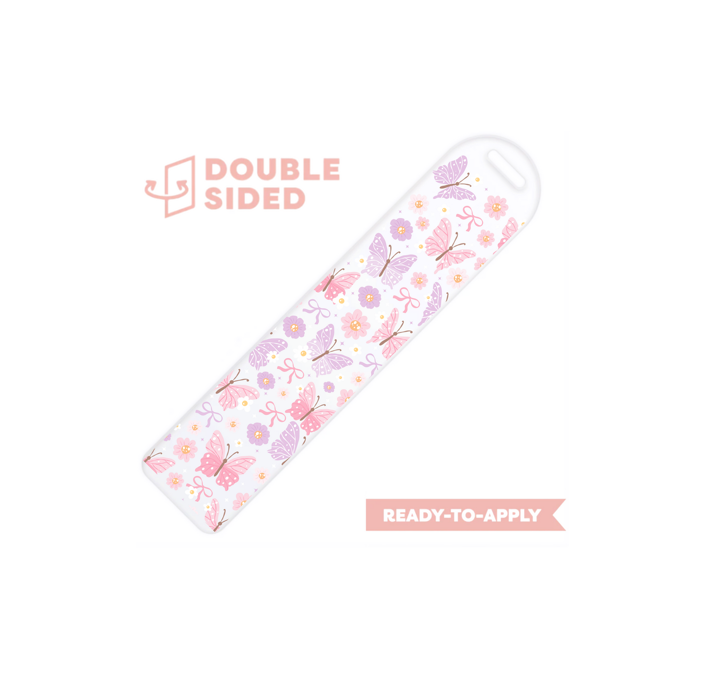 [ Double Sided ] Bookmark UV DTF Decal | Butterfly