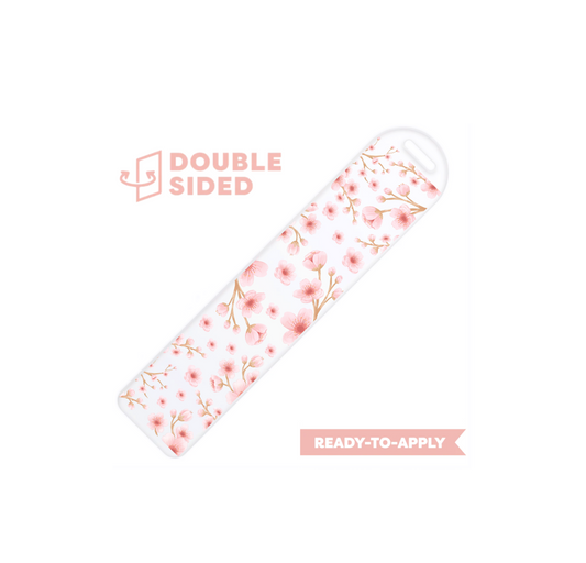 [ Double Sided ] Bookmark UV DTF Decal |Cherry Blossom