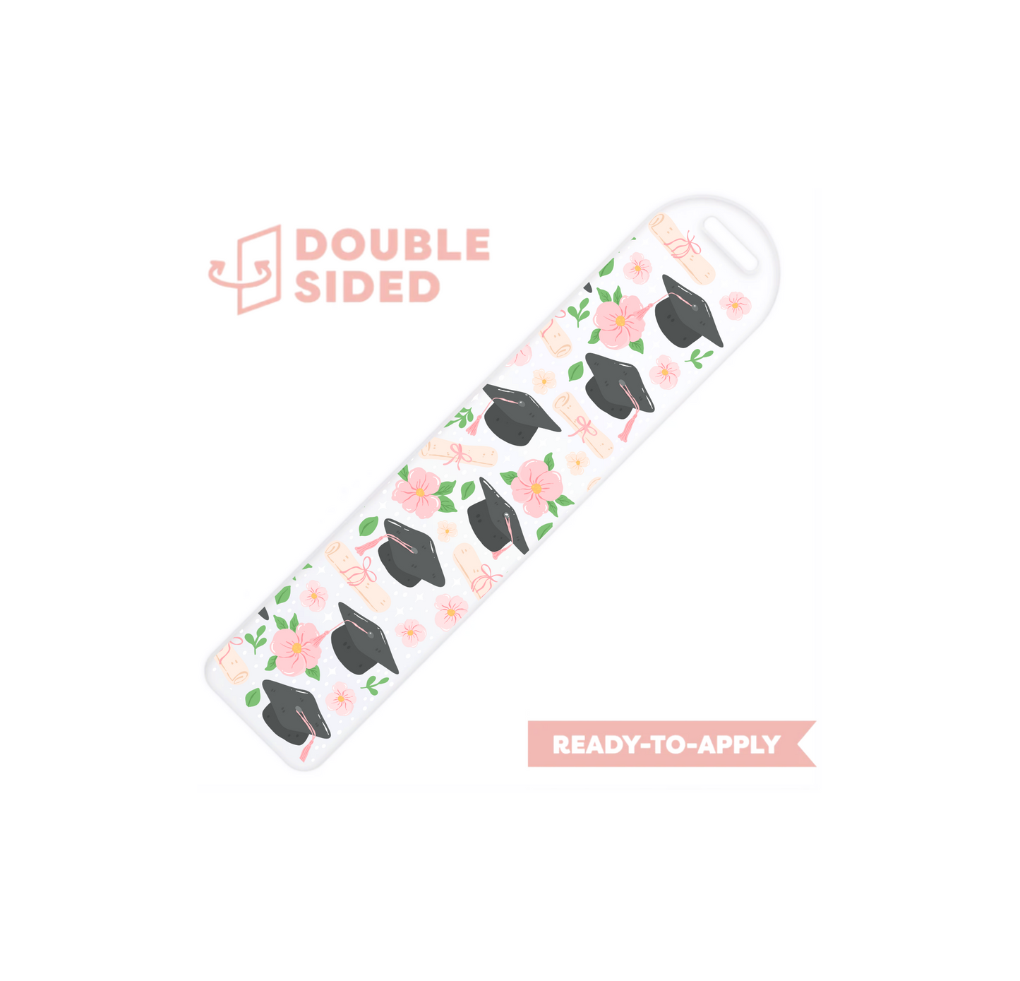 [ Double Sided ] Bookmark UV DTF Decal | Graduation