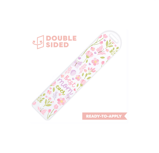 [ Double Sided ] Bookmark UV DTF Decal | Best Mom Ever