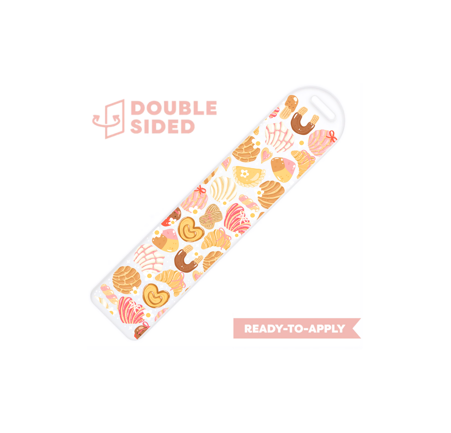 [ Double Sided ] Bookmark UV DTF Decal | Coquette Conchas
