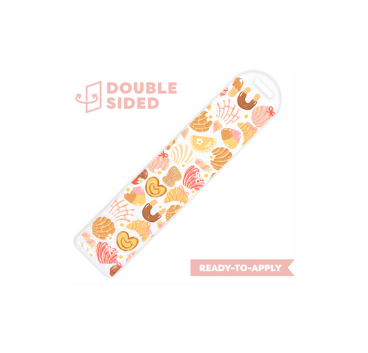 [ Double Sided ] Bookmark UV DTF Decal | Coquette Conchas