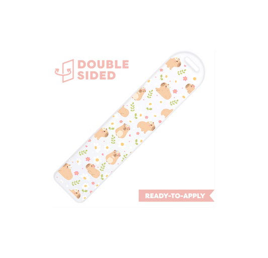 [ Double Sided ] Bookmark UV DTF Decal | Capybara