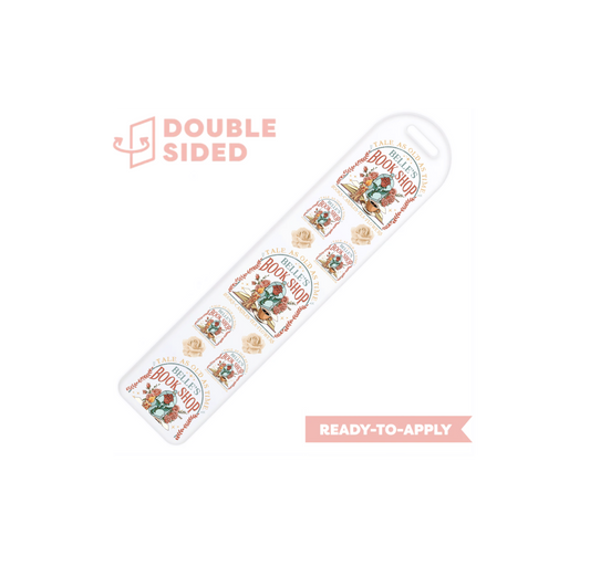 [ Double Sided ] Bookmark UV DTF Decal | Belle's Bookshop