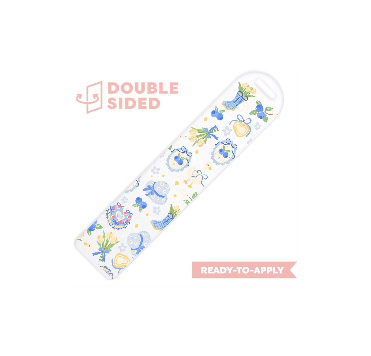 [ Double Sided ] Bookmark UV DTF Decal |Cottage Core Duck