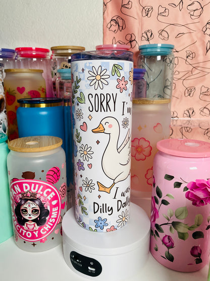 20oz Cute Duck Stainless Steel Tumbler | Cute | Cup with Lid w/ Reusable Straw