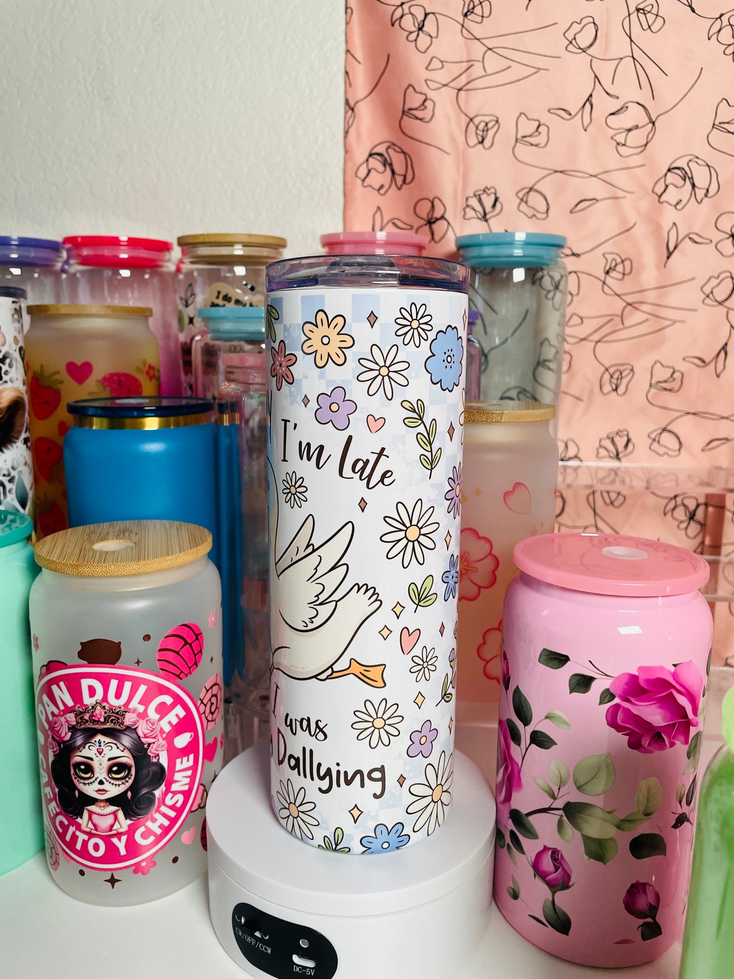 20oz Cute Duck Stainless Steel Tumbler | Cute | Cup with Lid w/ Reusable Straw