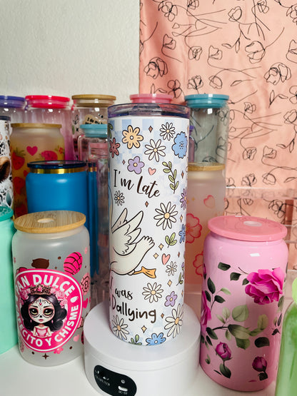 20oz Cute Duck Stainless Steel Tumbler | Cute | Cup with Lid w/ Reusable Straw