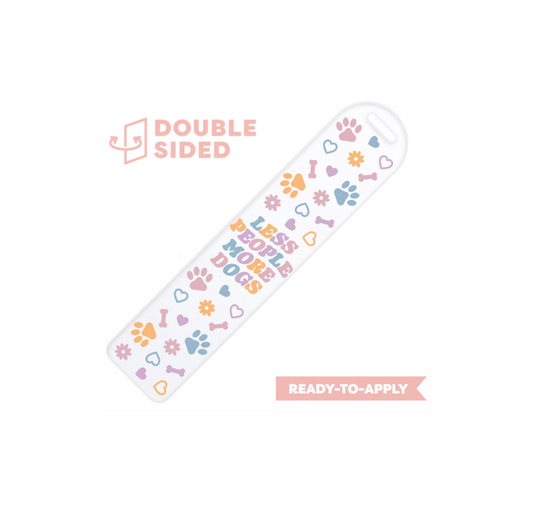 [ Double Sided ] Bookmark UV DTF Decal | Dog Lover