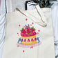 Kawaii Tote Bag | Anime Gift Tote Shopper Bag | Reusable Grocery Tote | Farmers Market Bag | Reader Tote Bag | Cute Anime Canvas Tote Bag