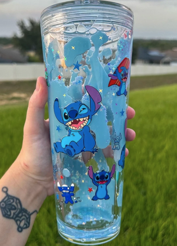 Customize 24 oz Lava Snowglobe Tumbler