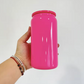 1 Hot Pink Glass Cup