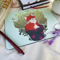 Kawaii Fox, Lovely Fox Mouse Pad | Cute Cartoon Fox Mousepad | Desktop Protection Decoration | Mouse Pad For Gaming.
