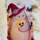 18oz Glass Tumbler / Cute Anime / Glass Cup with Lid / Reusable Straw